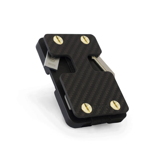 Carbon Fiber Liquid Wallet (Brass Screws)