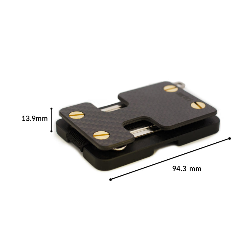 Carbon Fiber Liquid Wallet (Brass Screws)