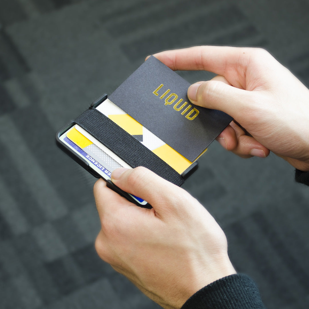 Liquid Wallet Matte Black (Black Screws)