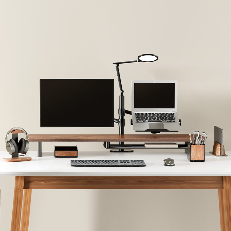 Liquid Monitor Desk Shelf