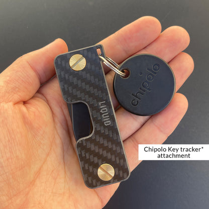 Carbon Fiber KeyCaddy Matte Black (Brass Screws)