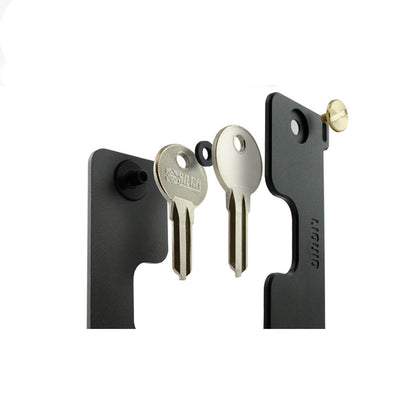 KeyCaddy Matte Black (Brass Screws)