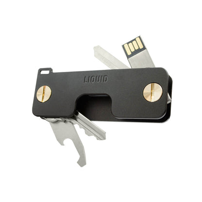 KeyCaddy Matte Black (Brass Screws)